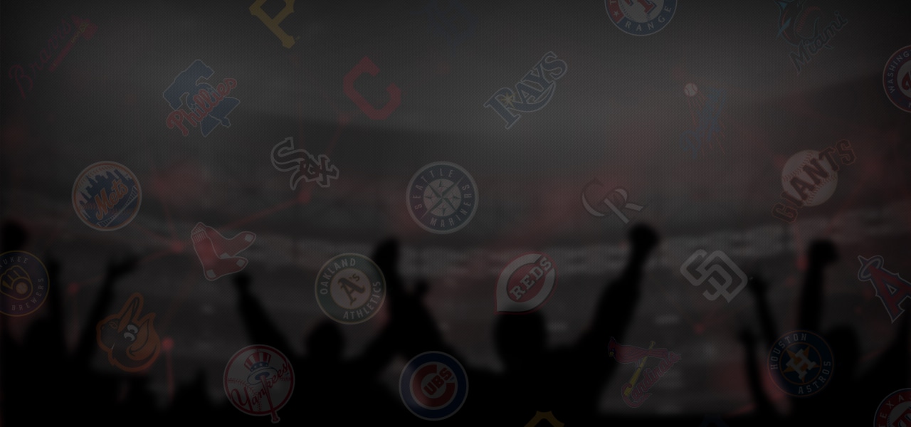 Background image showcasing MLB team logos.
